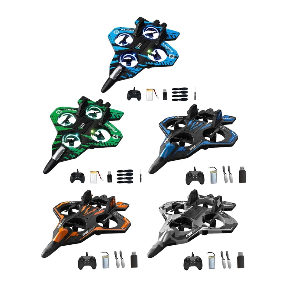 Aereo telecomandato portatile (15 minuti) con luci LED colorate per 8-16 - Immagine 2 di 2