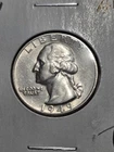 1949-D Washington Quarter  - 90% Silver - AU w/lots of Luster  "FREE SHIPPING"