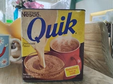 Vintage Nestle's Quik Can Kodak 32 Oz 2 Lbs With Cartoon On Reverse Side