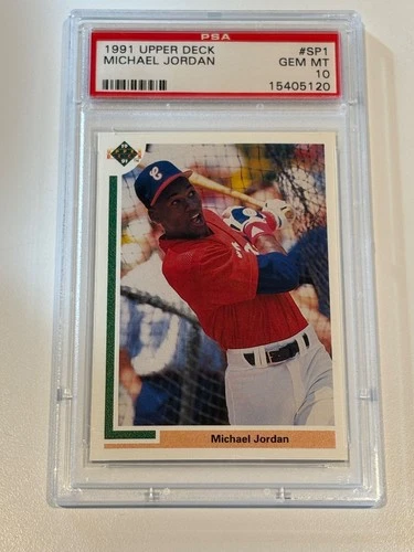 1991 Upper Deck MLB Baseball #SP1 Michael Jordan SP RC Rookie Gem Mint PSA 10