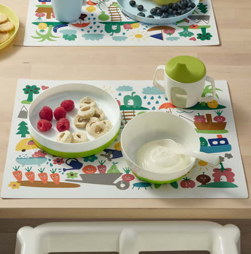 Set piatti e ciotole per bambini a prova di fuoriuscita Ikea Smagli facile autoalimentazione - Foto 2 di 4