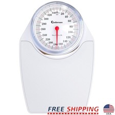 Analog Bathroom Scale 350lb Capacity No Batteries Required Anti-Skid Surface New