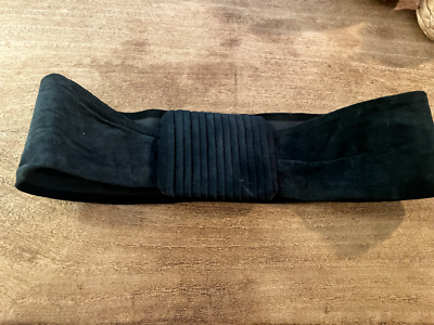 Vintage Hunter Green Suede Jill Stuart Adjustable Waist Belt  display picture 1