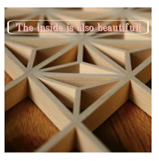 Shoji-style KUMIKO Wood panel Gold and silver Japanese
