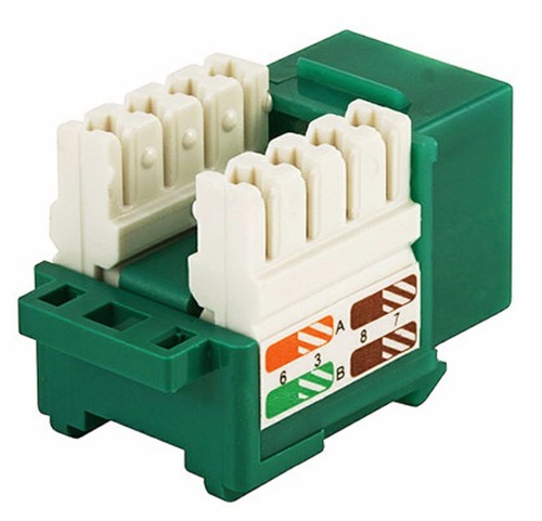 Cat5e Punch Down Network Jack - Female Ethernet Coupler for Keystone Wall Plate - Picture 12 of 25