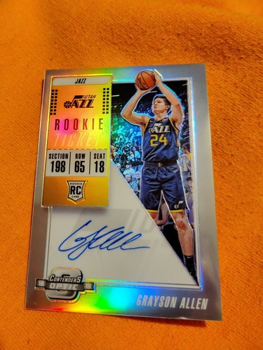 2018/19 Panini Contenders Optic Season Ticket Grayson Allen Rookie Auto card rc - Picture 2 of 5