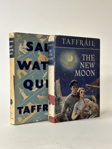 TAFFRAIL: Salt Water Quiz & The New Moon. 1st Editions in Dust Jackets  - Picture 1 of 4
