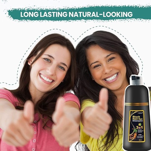 Hair Dye Shampoo 3 in 1 Hair Shampoo Instant Hair Dye Herbal Ingredients Gift US - Picture 23 of 26