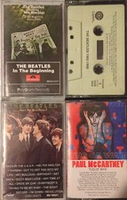 3x Beatles Cassette Tape LOT- The Beginning, Rock Music 2, 1962-1966 Tug Of War