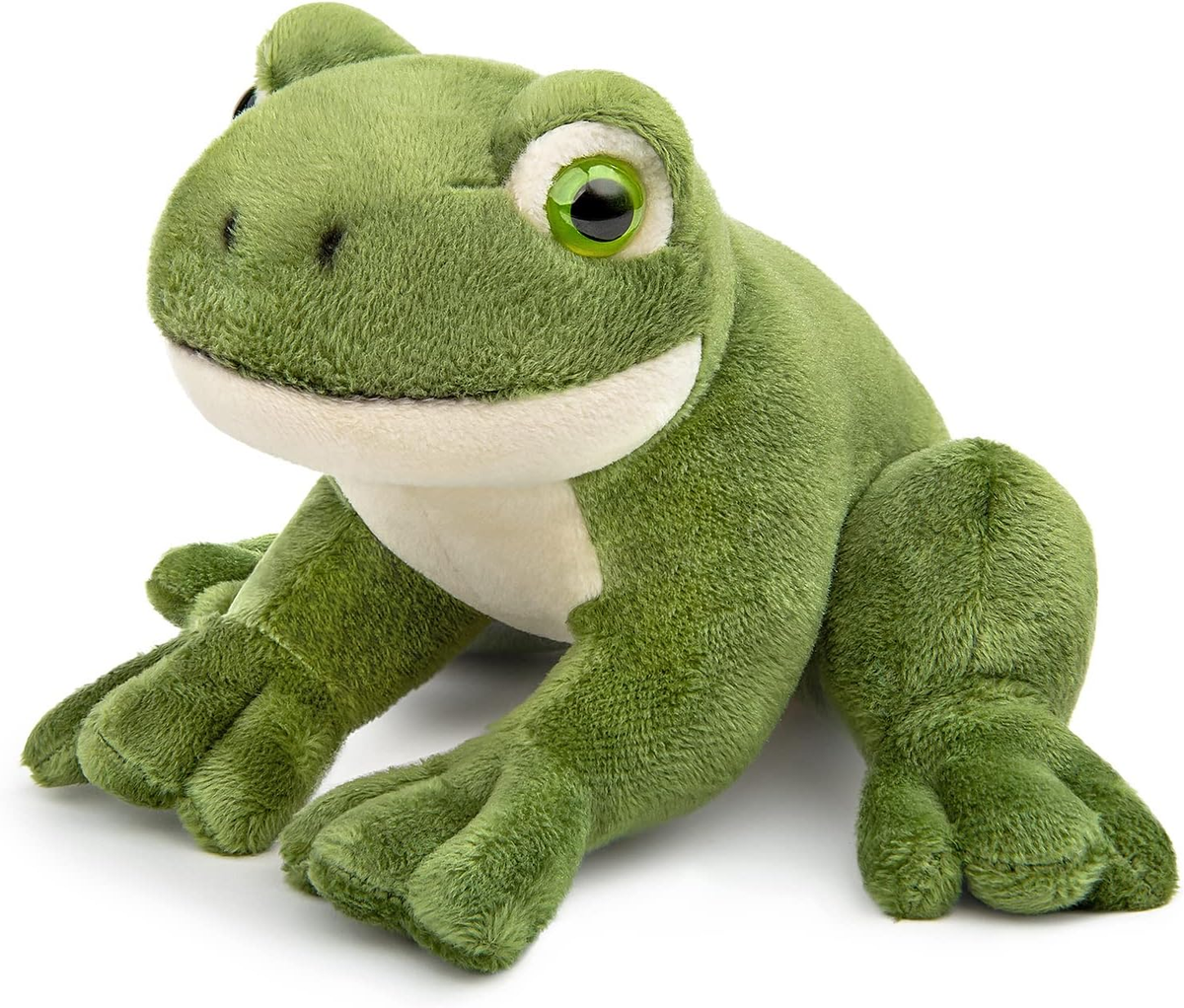 Giant Frog Plush - Lifelike 13 Inch Seated Frog Stuffed Animal