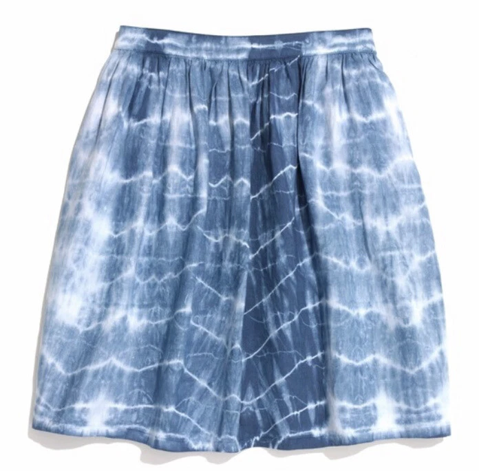 Tie dye cheap linen skirt