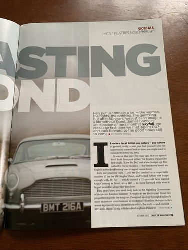 Cineplex Magazine Daniel Craig Cover October 2012 Skyfall - Picture 4 of 8