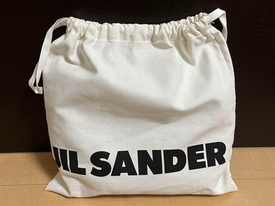 JIL SANDER Drawstring Crossbody Bag Minimalist Design Black