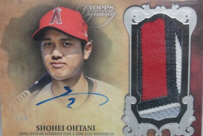 その他 TOPPS DYNASTY 2021 Topps Dynasty Autograph Patches Silver Shohei Ohtani 1