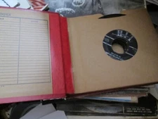 45 LOT IN BINDER 12 "HIT" LABEL RECORDS UNKOWN ARTISTS PICS OF ALL