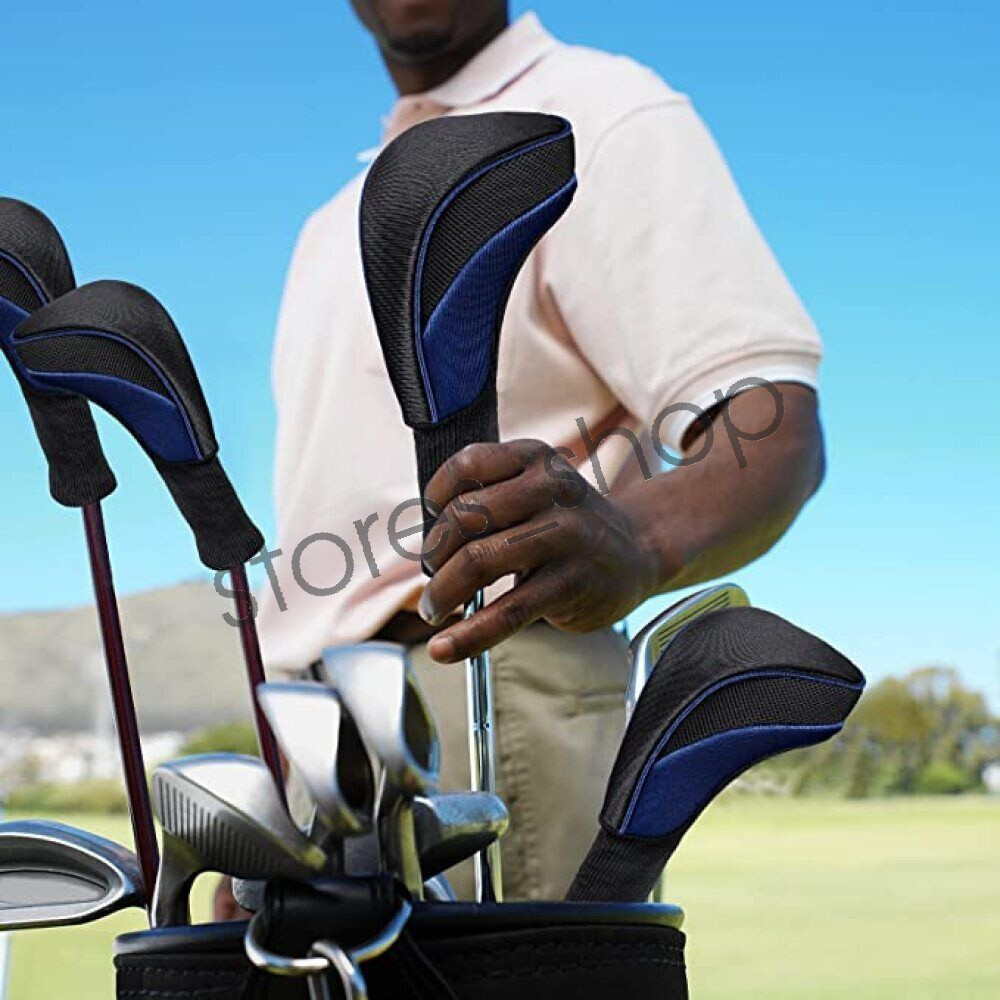 3PC Golf Wood Head Covers Set Club Set Driver 1 3 5 Bag Long Neck