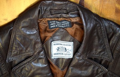 Anderson-Little Vintage mens brown leather coat size 44R | eBay