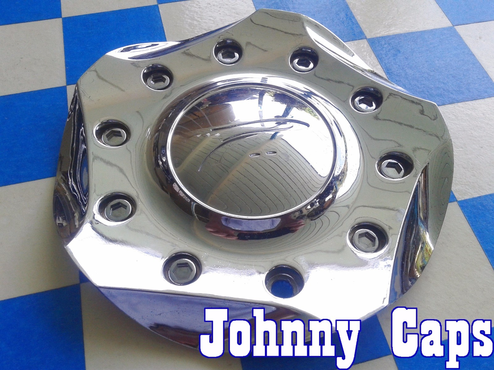 PLATINUM Wheels [58] Chrome Center Caps # 114-100PC Custom Wheel Center Cap (1)