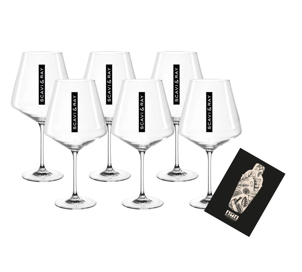 SCAVI &AMP; RAY Scavi & Ray Weingläser NEU - 6er Set Glas / Gläser für Prosecco / Champagner /