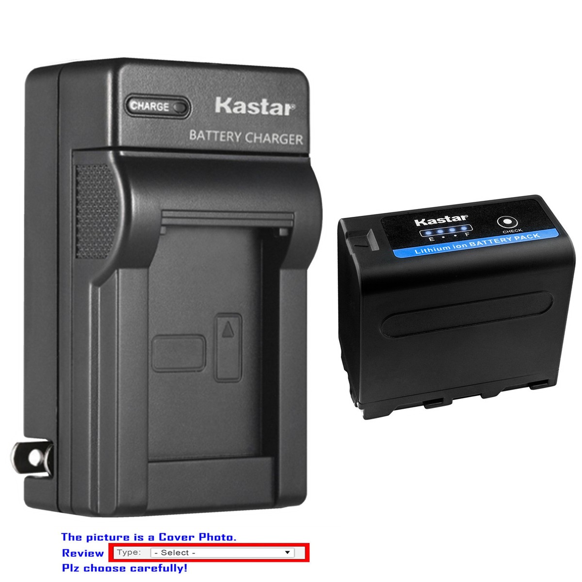 Kastar Battery Wall Charger for Sony NP-F970PRO CCD-TR2200 CCD-TR2300  CCD-TR280