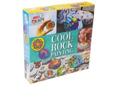 Childrens Craft Sets - Paint a Rock Painting Pebble Painting Kit Set Neon Paint