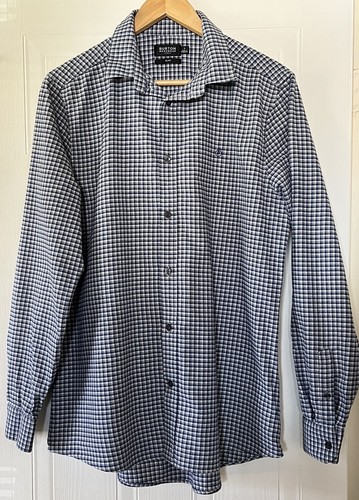 Herren Burton Slim Langarm Karohemd, Large, Brustumfang 42-44 Zoll