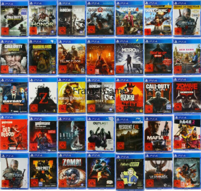 Sony Playstation 4 PS4 Spielesammlung Konvolut USK 18 Klassiker Shooter Auswahl