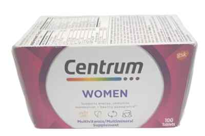 Centrum Multivitamins Women Multimineral Supplement Tablets 100 Ct Exp 05/25