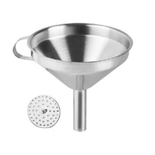 100% Genuine! AVANTI Stainless Steel Funnel with Removable Strainer 12cm!