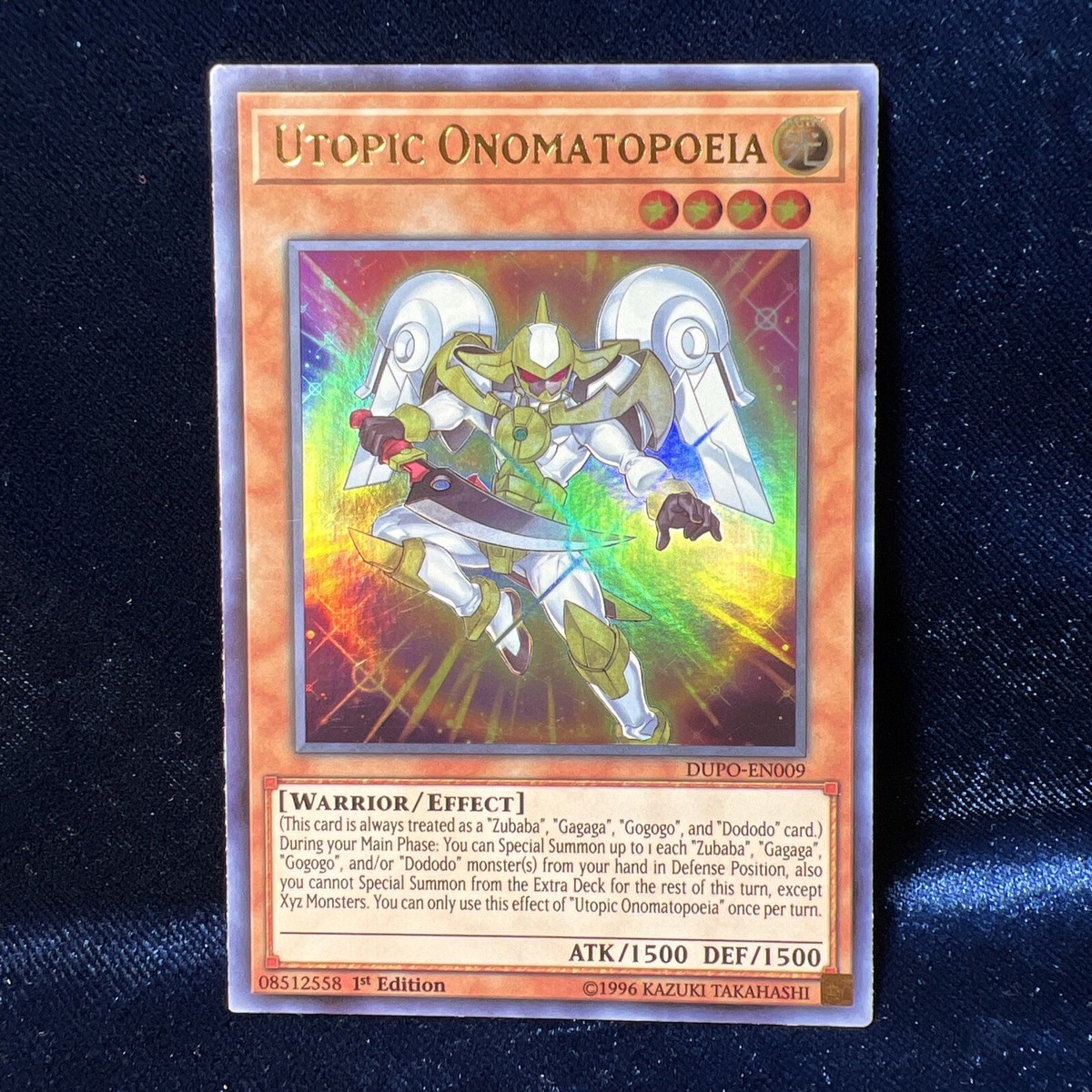 Yugioh Utopic Onomatopoeia DUPO-EN009 Ultra Rare 1st Edition Card | eBay
