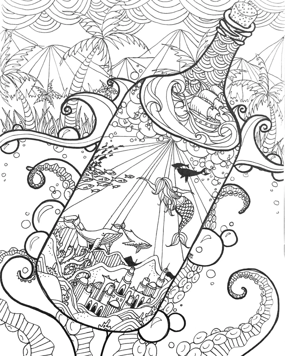 Beach Adult Coloring Pages - S L1200.webp