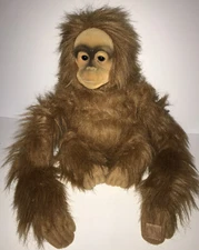 Vintage Hosung Orangutan Monkey Hand Puppet w/Squeaker - 1993 AS-IS 14”