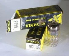 Sylvania 6CU8 Vacuum Tubes Made In USA NOS Lot Of 2 +Box