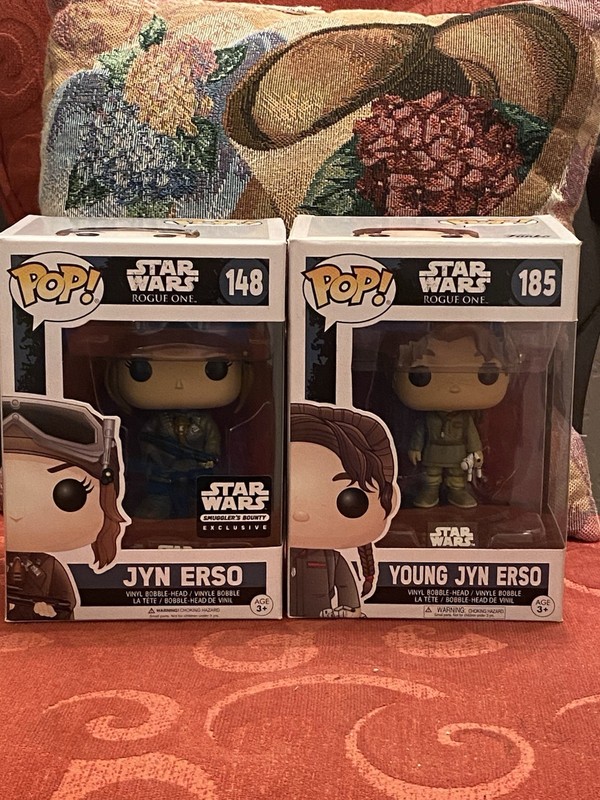 Star Wars Rogue One Funko Pop Lot Jyn Erso SB Exclusive & Young Jyn Erso