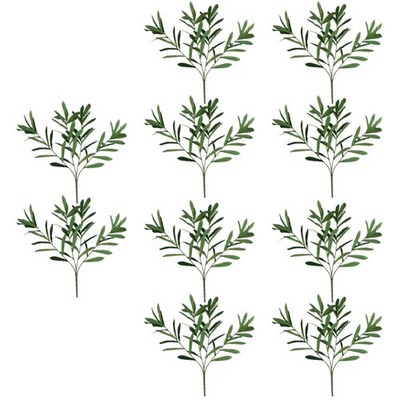  Set of 5 Olivenzweige Künstlicher Olivenbaum Dekorative Pflanzen
