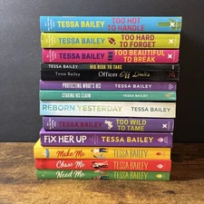 Lot Of 13 Tessa Bailey Paperback Books MOST FIRST EDITIONS Line of Duty & More