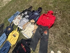 Vintage Jnco Y2K Hoodies and Jeans Lot Men's Size XL  Baggy READ DESCRIPTION!! 