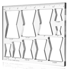 10 in 1 Router Templates for Woodworking, Router Jig Butterfly Inlay Template