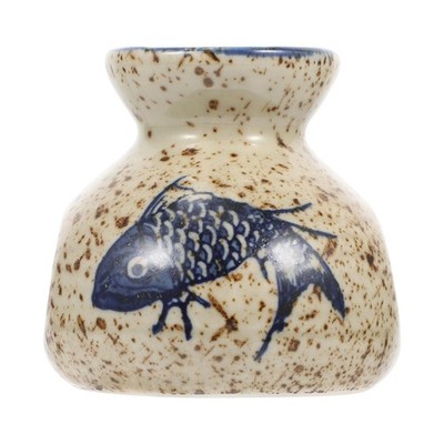 Ceramic Floral Vase Retro Style Porcelain Toothpick Holder Mini Flower Decora...