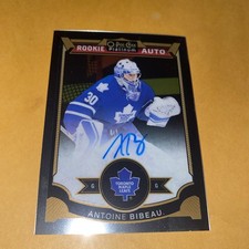 2015-16 O-Pee-Chee Platinum Rookie Auto Antoine Bibeau #172 Rookie Auto RC