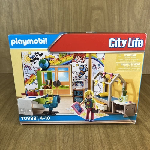 Playmobil City Life Teenager's Room Building Set 70988 Brand New 70 Pcs