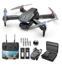 Drone with 1080P Camera for Kids Adults, Foldable RC Quadcopter with One Key Tak