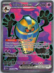 Cofagrigus ex 224/182 Paradox Rift Ultra Rare Holo
