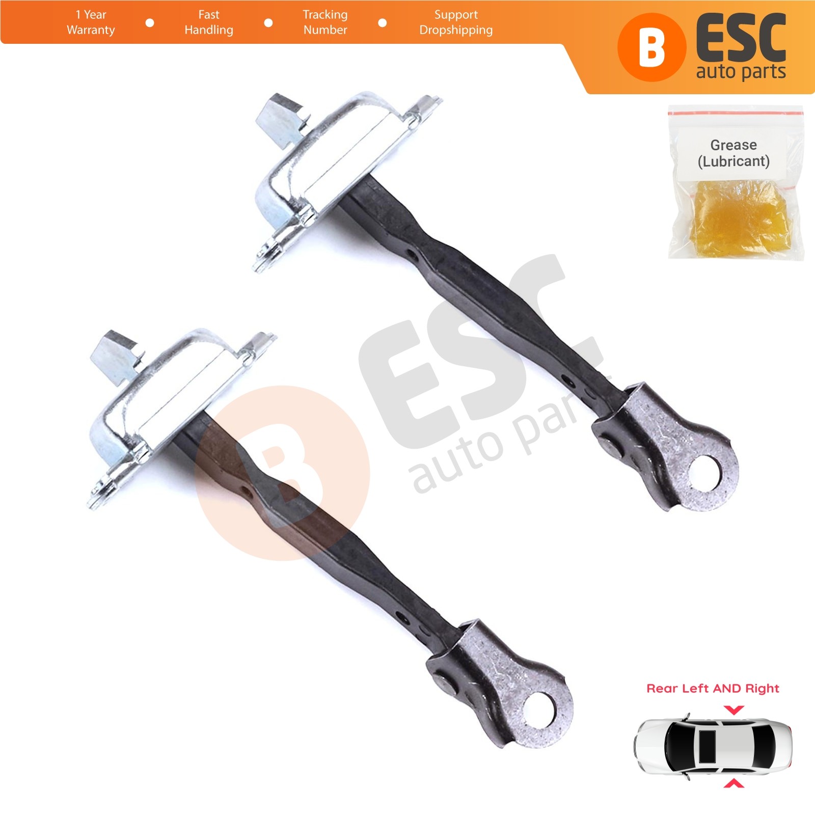 2X Rear Door Hinge Stop Assy Limiter for Toyota RAV4 MK3 2005-2013 Vanguard A3