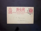 GB FDC Stationery 1890 QV 1d Penny Postage Jubilee Postcard GUILDHALL h/s to W.C