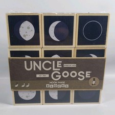 Uncle Goose 8 Moon Phase Educational Toy 9 Block Set Made in USA Brand New