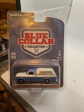 1/64 35260 Greenlight 1975 Ford F-100 Ranger XLT Blue Collar 1:64