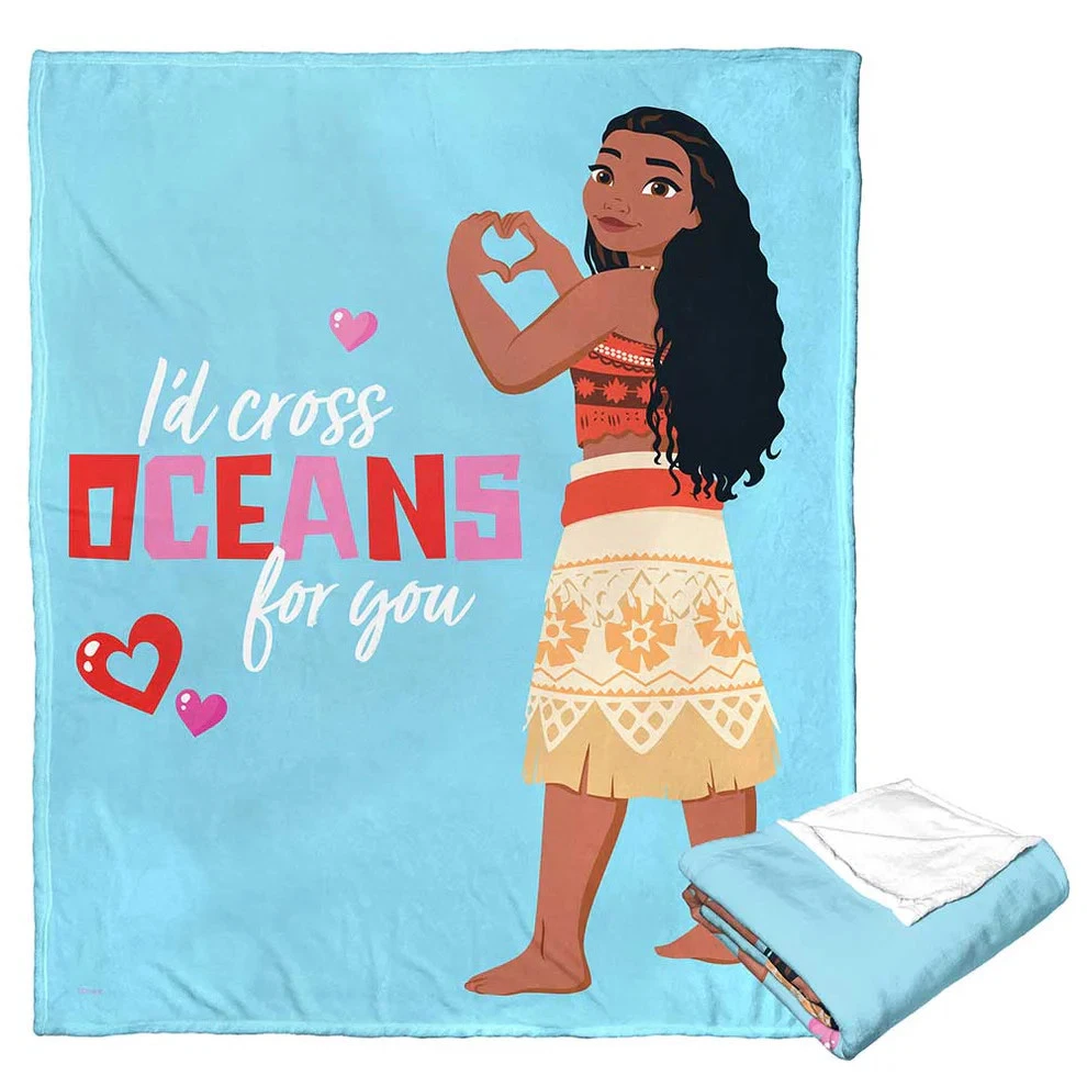 Disney Moana Cross Oceans For You Cozy Fleece Blanket