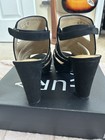 Naturalizer Women’s Etta Faux Suede Caged Strappy Heels. Black. Size 9. New. — photo 5