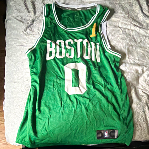 High Quality Replica Boston Celtics Jayson Tatum #0 Jersey Green/White Size S